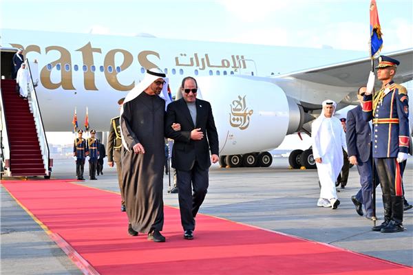 الرئيس عبد الفتاح السيسي والشيخ محمد بن زايد آل نهيان