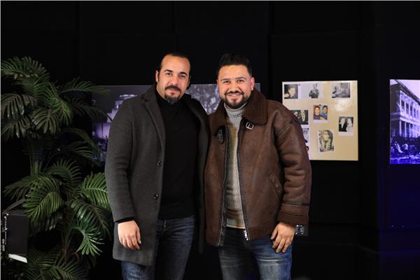 الفنان مصطفى عبد السلام وياسر ربيع الصحفي ببوابة أخبار اليوم
