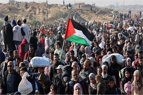 صورة من نزوح الفلسطينيين