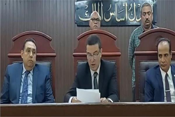 هيئة المحكمة برئاسة المستشار أيمن كمال عرابى حسين
