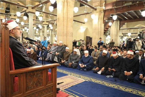 مفتي الجمهورية يشارك في احتفال الأزهر الشريف بليلة القدر