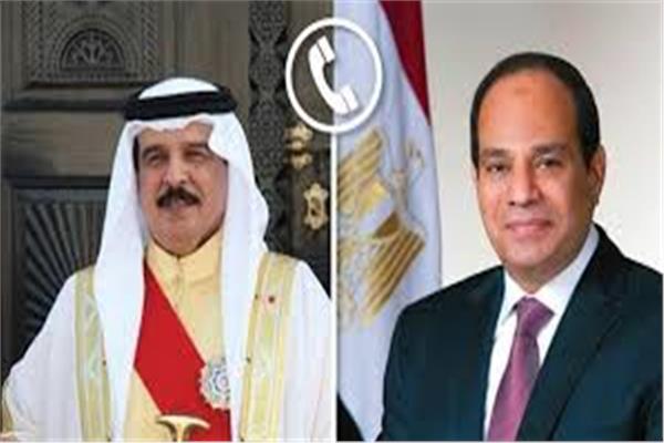 الرئيس عبد الفتاح السيسي وملك البحرين حمد بن عيسى آل خليفة