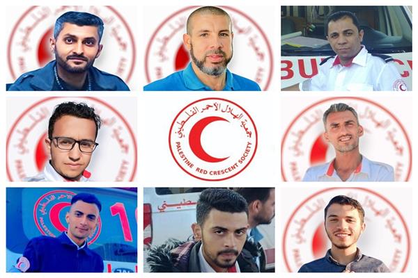 جمعية الهلال الأحمر الفلسطيني  ارتفاع عدد الجثامين المنتشلة