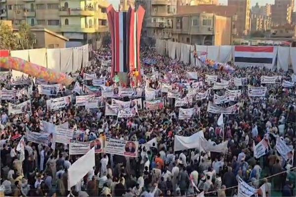 وقفات تأييد لموقف الرئيس السيسي