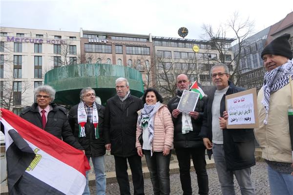 الجالية المصرية تشارك الفلسطينيين في برلين ضد محاولات التهجير