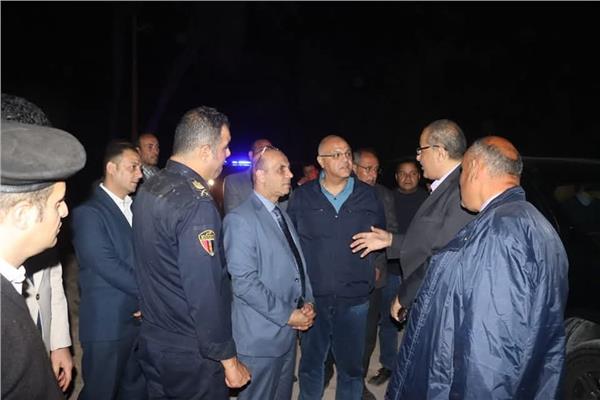 مدير أمن القليوبية في موقع الحريق