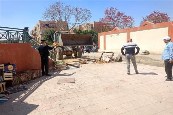 جانب من حملات إزالة مخالفات البناء والتعديات 