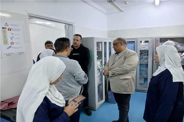 زيارة ميدانية لمستشفى منوف العام وصدر منوف