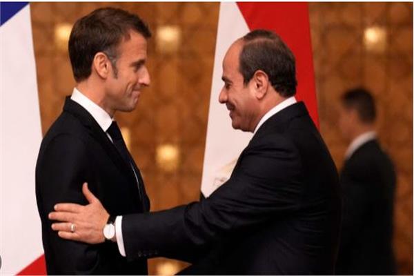 السيد الرئيس عبد الفتاح السيسي - الرئيس إيمانويل ماكرون
