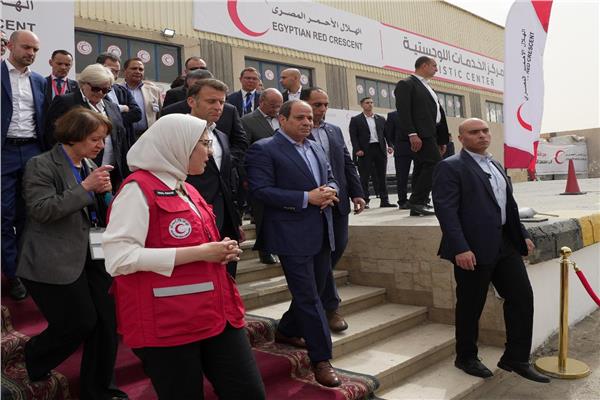 الرئيسان عبد الفتاح السيسي والفرنسي إيمانويل ماكرون