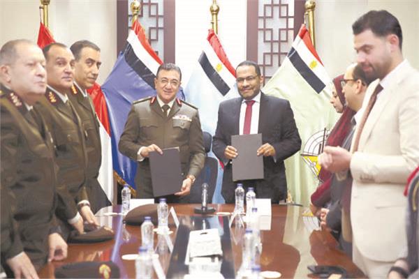جانب من مراسم توقيع البروتوكول