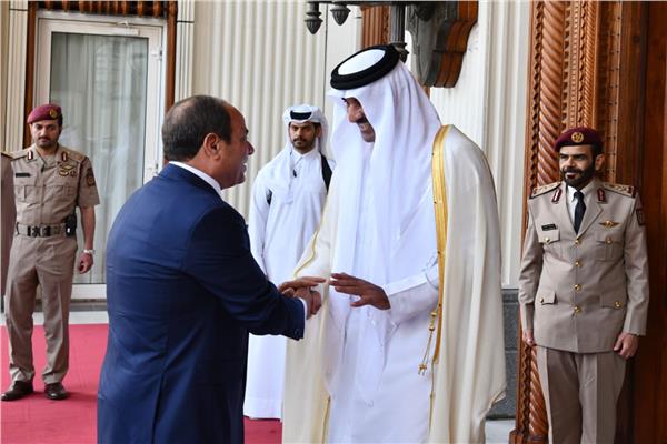 زيارة الرئيس السيسي لقطر