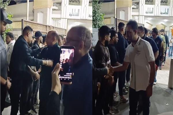 أحمد سليمان وأحمد مرتضى في عــزاء شيكا