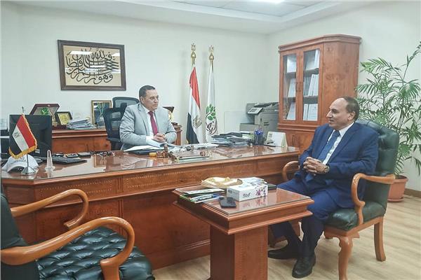 الكاتب الصحفي عبد المحسن سلامة يلتقي رئيس مجلس إدارة شركة تنمية الريف المصري الجديد