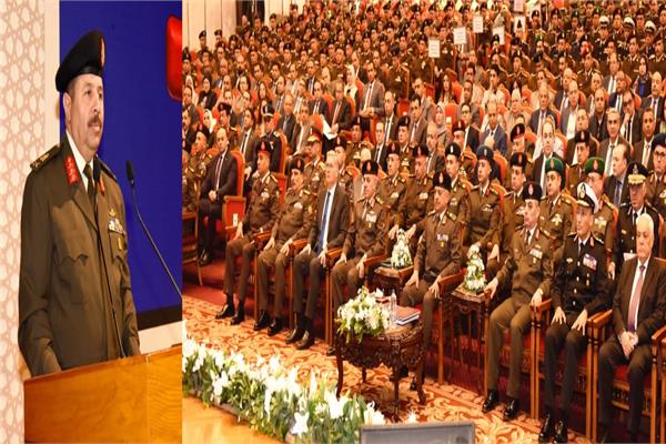 وزير الدفاع خلال مناقشة البحث الرئيسي لهيئة عمليات القوات المسلحة