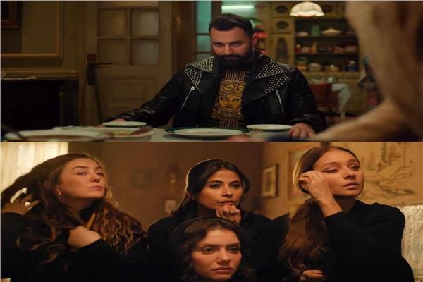 الفنان أحمد حاتم وابطال مسلسل أخواتي