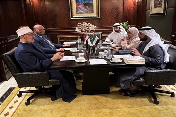 مفتي الجمهورية يلتقي رئيس جامعة محمد بن زايد