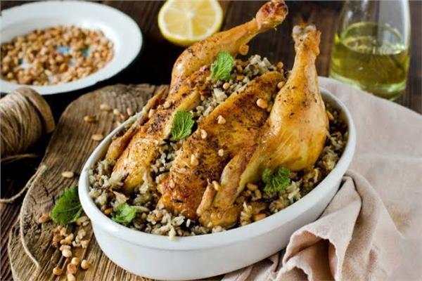  الديك الرومي مع الأرز المبهر