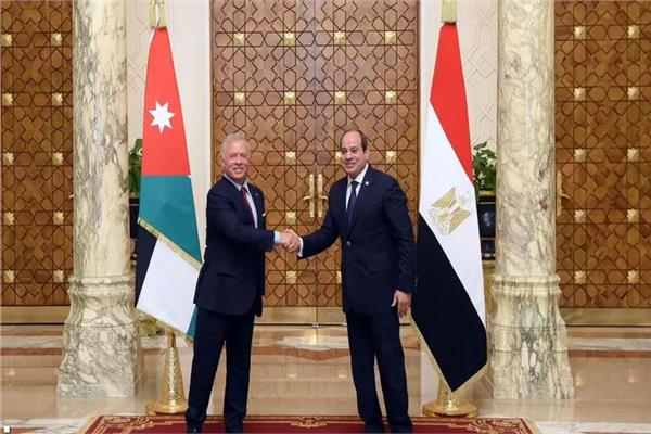 السيد الرئيس عبد الفتاح السيسي والملك عبد الله الثاني