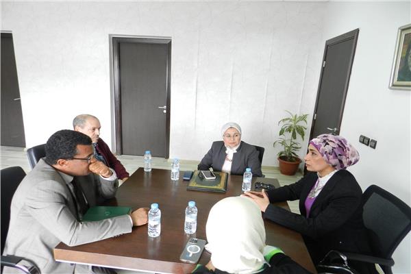 جانب من لقاء رئيس جامعة الأقصر برئيس المعهد الوطني لعلوم الآثار والتراث بالعاصمة الرباط