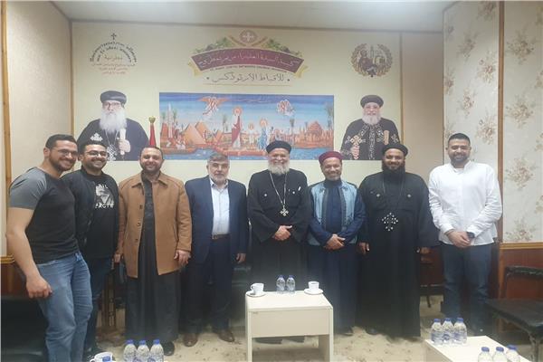 وفد "الجبهة الوطنية" يزور كنيسة السيدة العذراء بمطروح