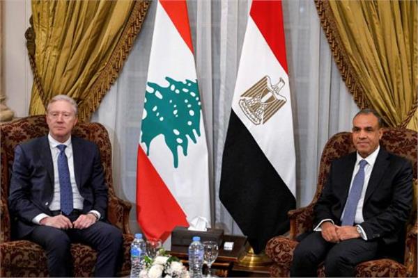 وزير الخارجية المصري مع نظيره اللبناني