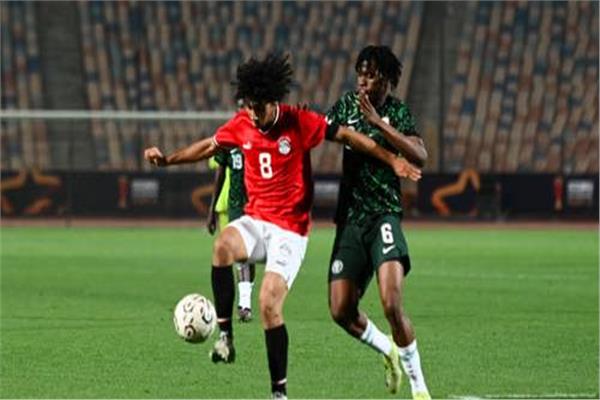 صورة من اللقاء الودي بين منتخب الشباب ونظيره النيجيري 