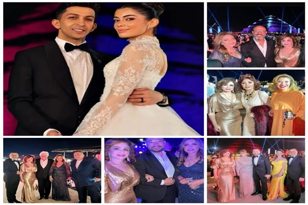 نجوم الفن في حفل زفاف ليلى أحمد زاهر وهشام جمال