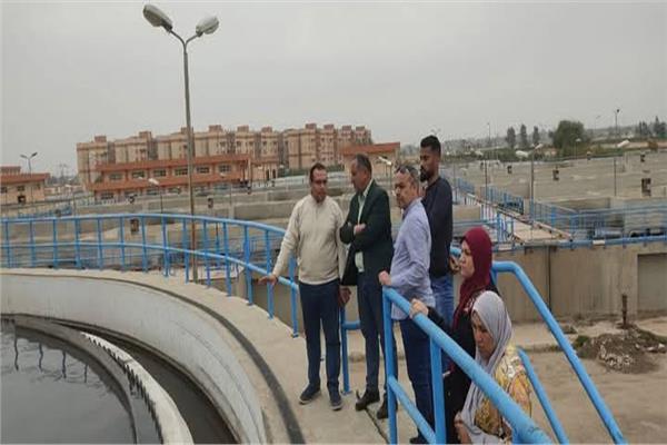 رئيس شركة مياه الشرب بالغربية يتفقد الحالة الفنية لأكبر محطات المعالجة