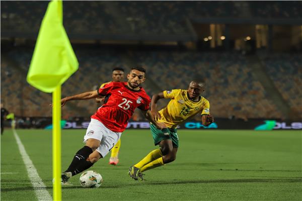 صورة من مباراة مصر وجنوب أفريقيا