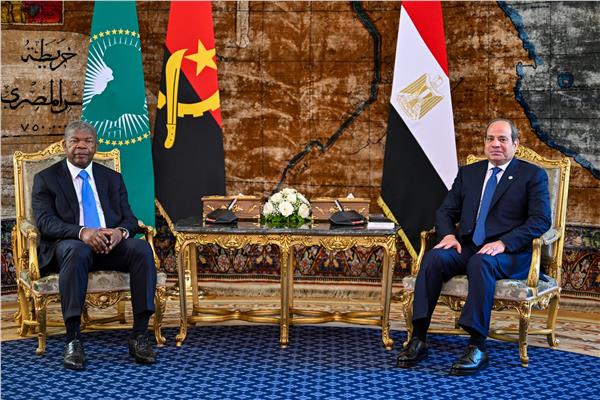 الرئيس عبدالفتاح السيسي ورئيس الاتحاد الأفريقي