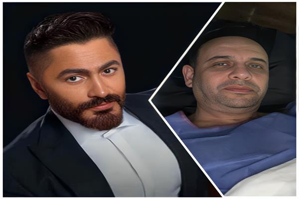 الفنانان تامر حسني ومصطفي قمر