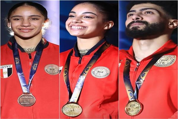 القومي للمرأة يهنئ بطلتا مصر بعد تتويجهما بثلاث ميداليات في كأس العالم للجمباز الفني 