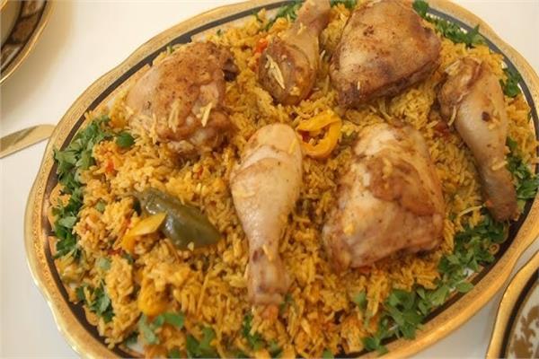 الرز المكرمل بالدجاج
