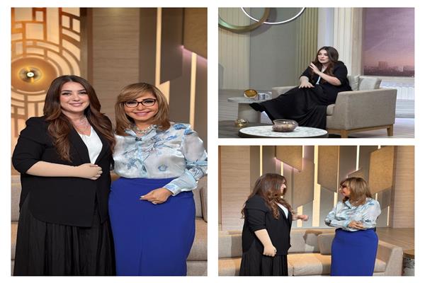 الإعلامية لميس الحديدي والفنانة كندة علوش