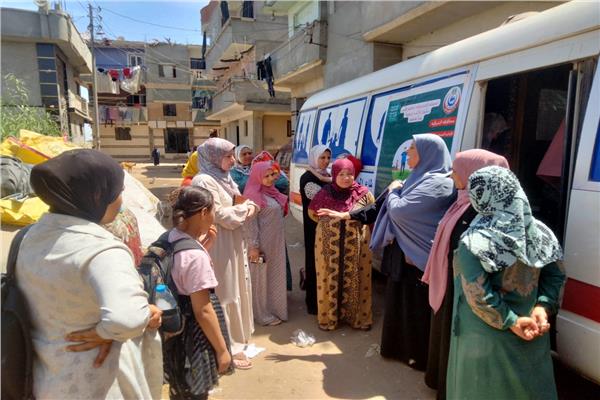 خلال تقديم خدمات تنظيم  الأسرة  للسيدات بالشرقية