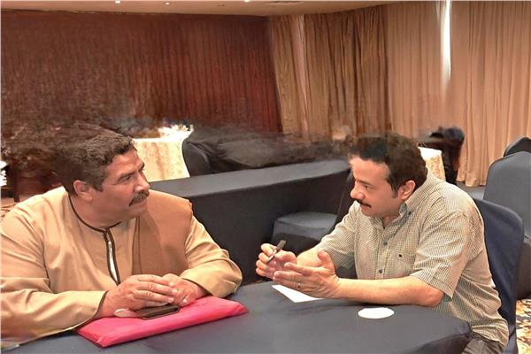 رئيس النقابة العامة للفلاحين مع الزميل محمد عوض