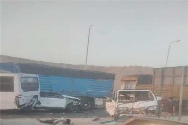 حبس سائق سيارة نقل لقيامة بدهس عدد من السيارات بالطريق الدائري بالسلام
