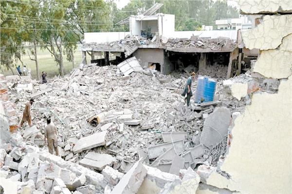 جانب من الدمار الذى خلّفته الضربات الهندية