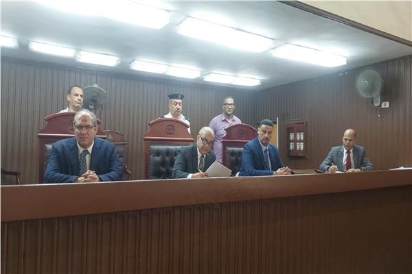 هيئة المحكمة برئاسة المستشار فوزى يحيى أبو زيد