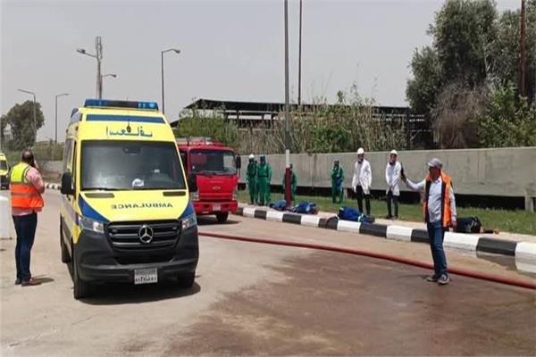  تدريب ومحاكاة للتعامل مع تسرب الكلور بمحطة دمنهور 2  