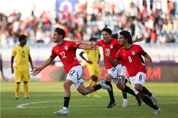 صورة من مباراة مصر وغانا 