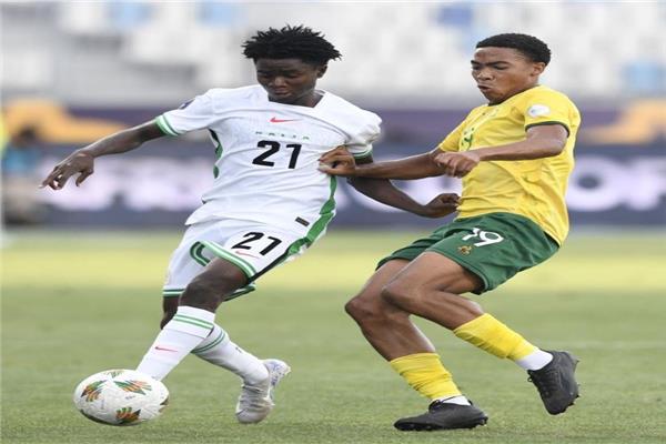 صورة من مباراة جنوب أفريقيا ونيجيريا