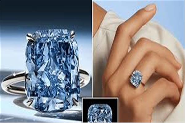 ماسة زرقاء استثنائية تشعل مزاد جنيف