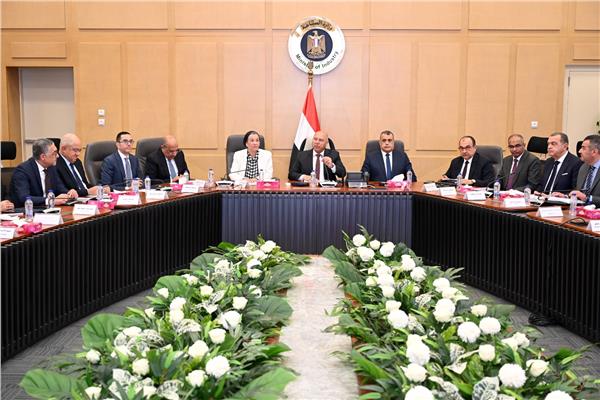 جانب من الاجتماع بحضور الفريق كامل الوزير