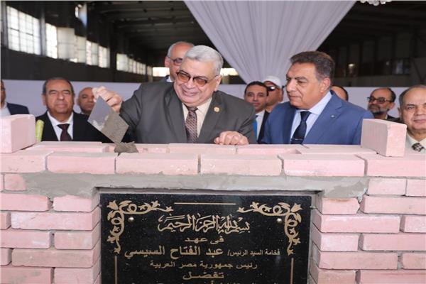 المستشار أحمد عبود يضع حجر الأساس لمُجمع مجلس الدولة الجديد بالدقهلية