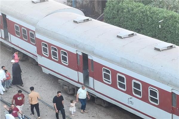 خروج قطار فوه دسوق بكفر الشيخ عن القضبان 