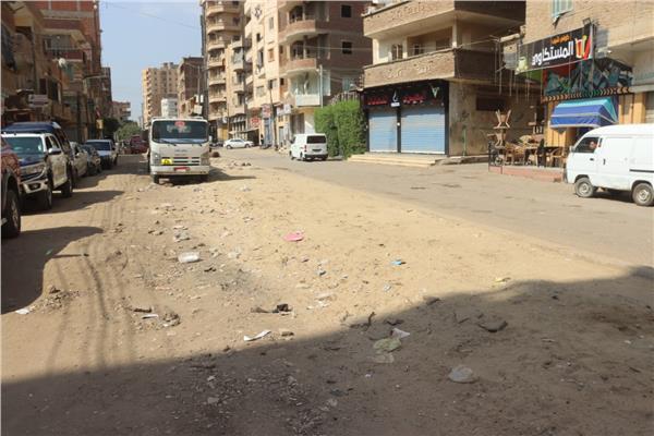 أعمال رصف محور مصرف الحصة بطوخ