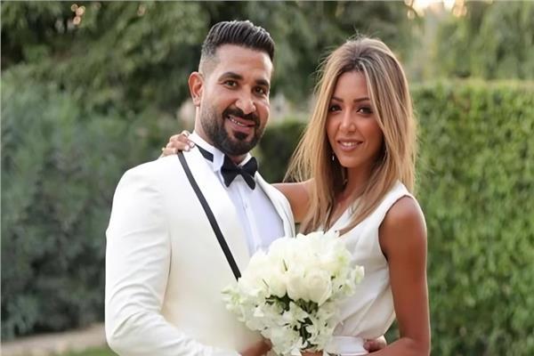 الفنان أحمد سعد وزوجته 