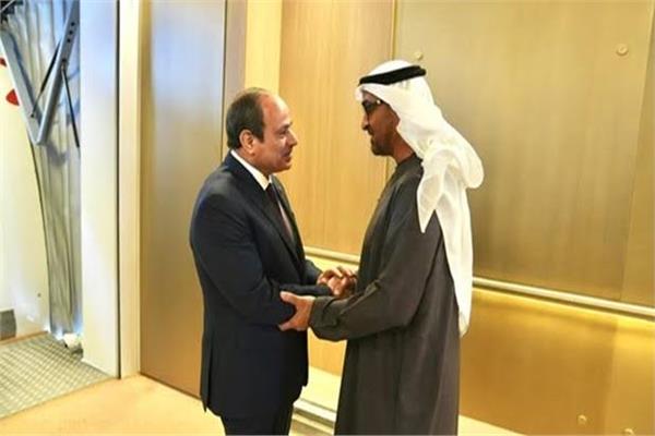 الرئيس عبد الفتاح السيسي إلى دولة الإمارات العربية المتحدة